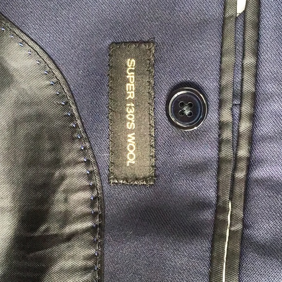 Massimo Dutti finest Italian fabric made in turkey navy blue sports jacket - Picture 17 of 17